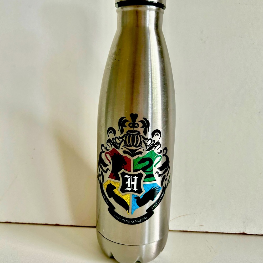 Harry Potter Universal Studios Steel Water Bottle, 10” Tall, Excellent Condition